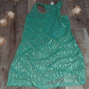 Teal dress cover-up with great quality!